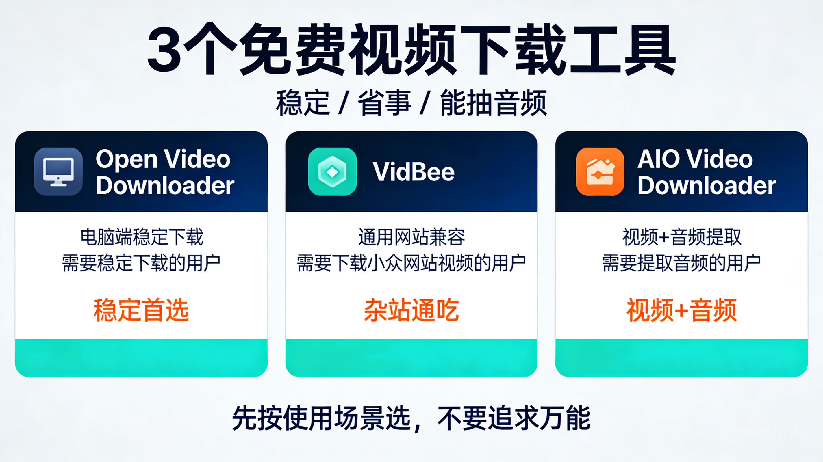 分享3个免费视频下载工具